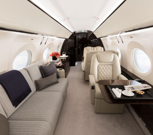Private jet interiors