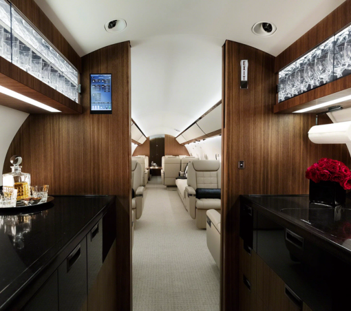 Private jet galley