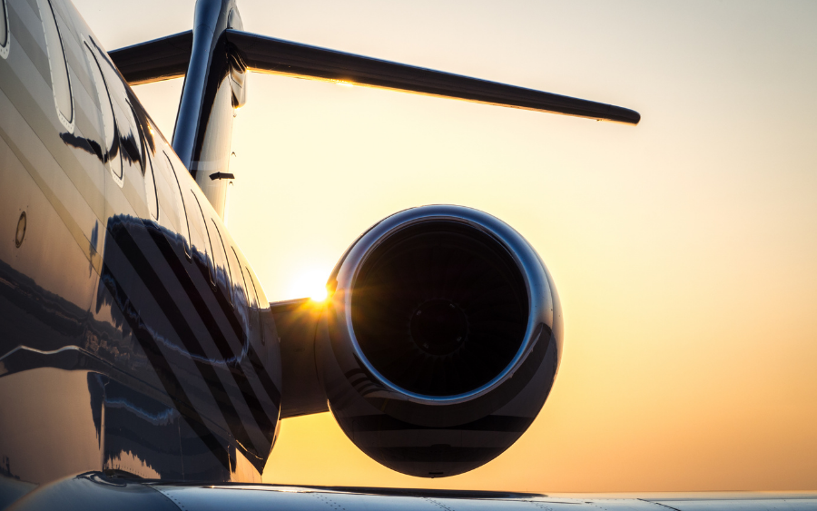 Corporate private jet