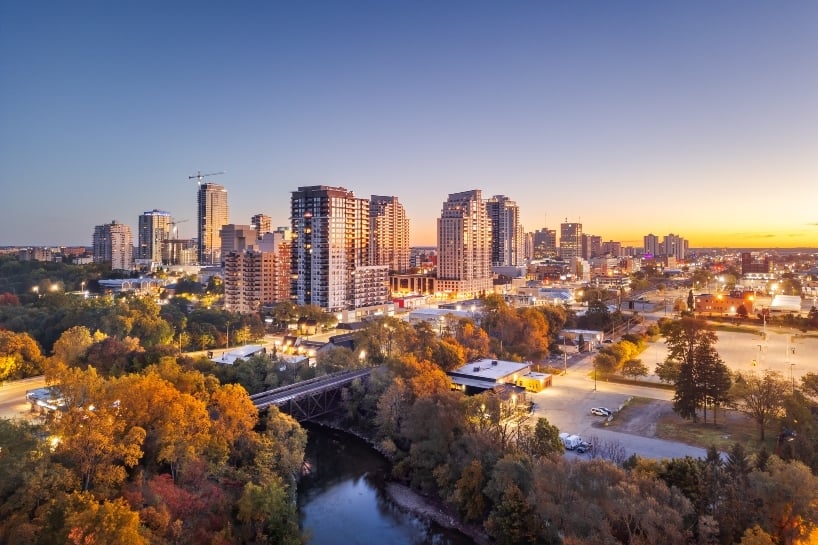 Charter jet flight to London