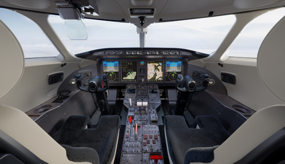 Cabina di pilotaggio del Bombardier Challenger 350