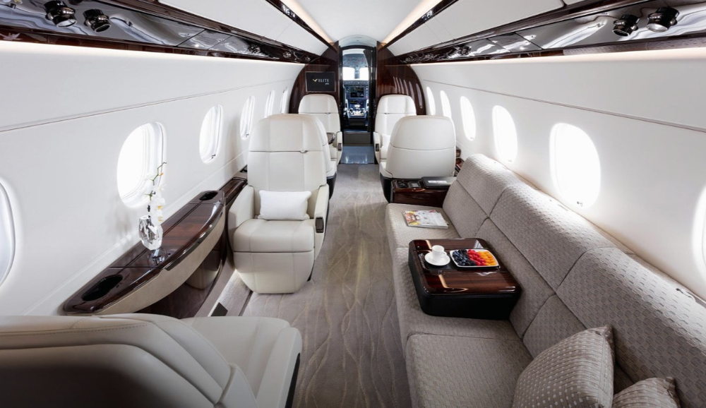 Interni dell'Embraer Legacy 500