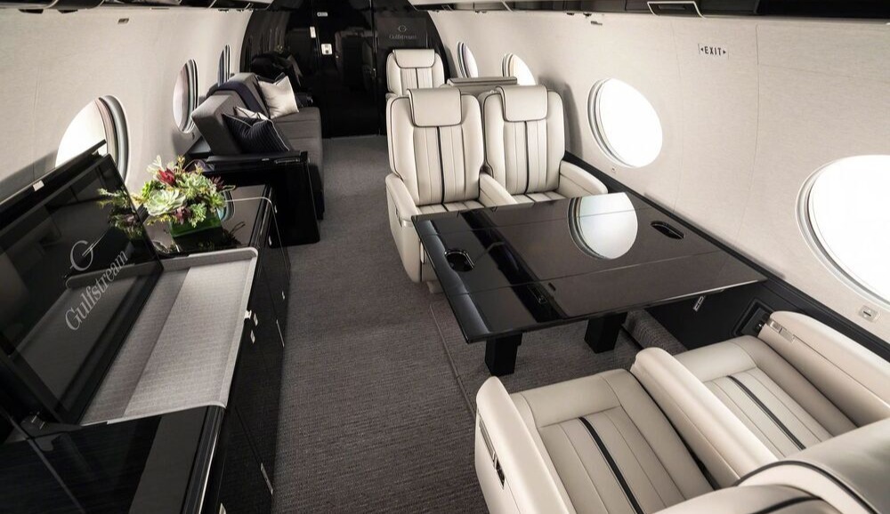 Panoramica della cabina del Gulfstream G650-1